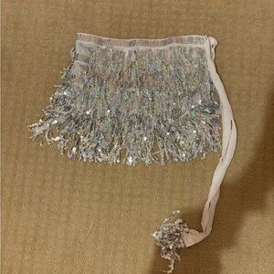 Brand New Sparkly Sequin Adjustable Skirt (Could Fit Any Size Bc Adjustable Tie)